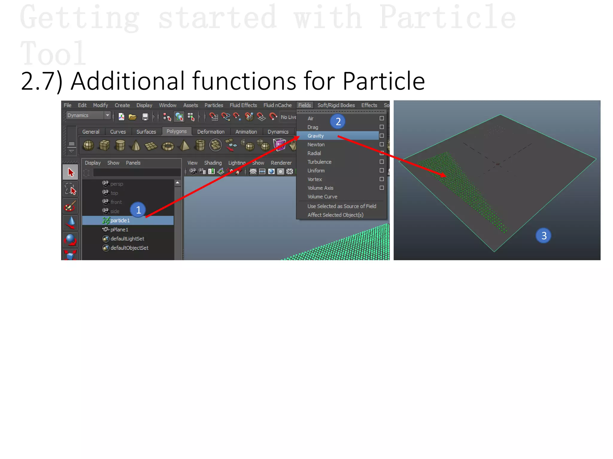 2.7) Additional functions for Particle
1
2
3
Getting started with Particle
Tool
 