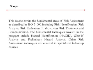 Sp Risk Session 01 _Risk Assessment Program for YSP_Introduction, Definitions ...
