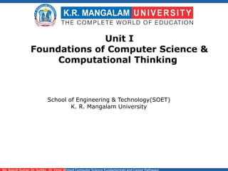 Evolution of Computing to Understand what computer science is and how ...