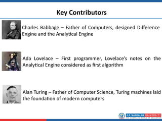 Evolution of Computing to Understand what computer science is and how ...
