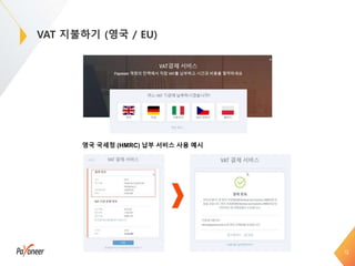VAT 지불하기 (영국 / EU)
12
영국 국세청 (HMRC) 납부 서비스 사용 예시
 