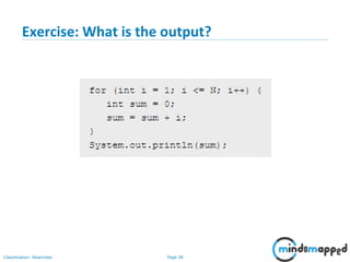 Page 39Classification: Restricted
Exercise: What is the output?
 