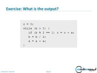 Page 40Classification: Restricted
Exercise: What is the output?
 
