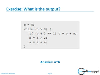 Page 41Classification: Restricted
Exercise: What is the output?
Answer: a*b
 