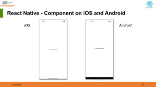 01/18/2025 27
React Native - Component on iOS and Android
iOS Android
 