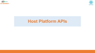 Host Platform APIs
 