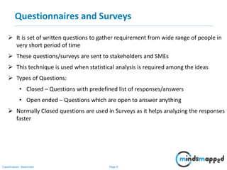 Requirement Elicitation Techniques | PPSX