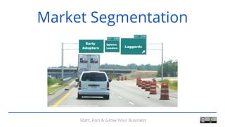 Start, Run & Grow Your Business
Market Segmentation
 