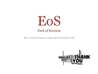 Session 04_Risk Assessment Program for YSP_Risk Analysis I