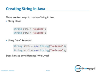 Session 05 - Strings in Java | PPT