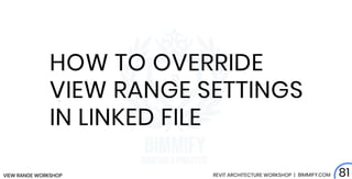 Revit View Range Workshop | PDF