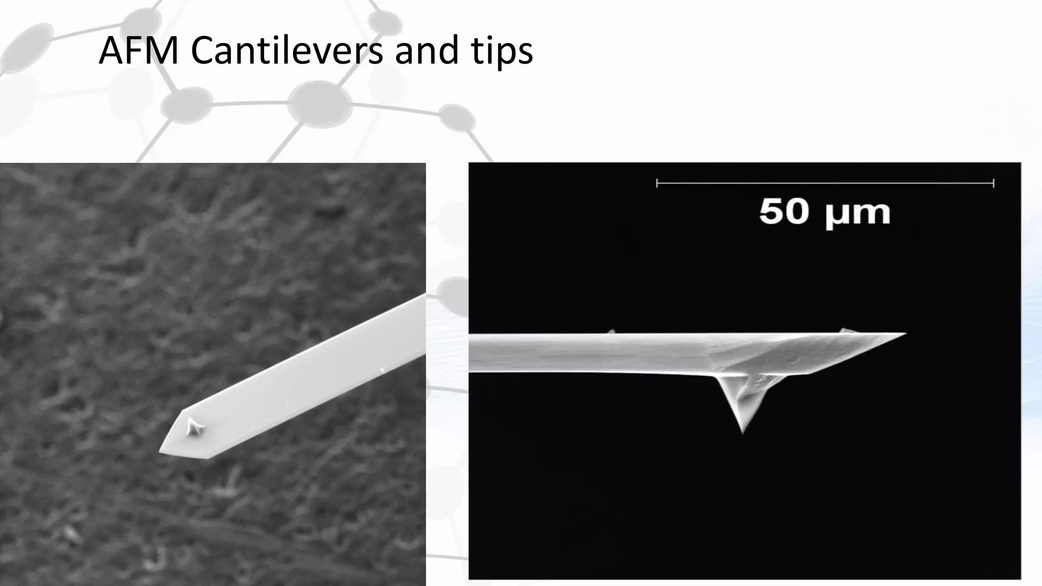 AFM Cantilevers and tips
 