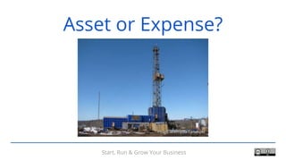 Start, Run & Grow Your Business
Asset or Expense?
Image: Wikimedia Commons
 