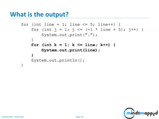 Page 18Classification: Restricted
What is the output?
 