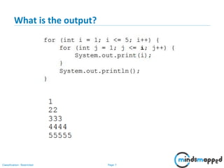 Page 7Classification: Restricted
What is the output?
 