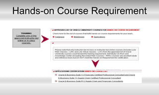Hands-on Course Requirement