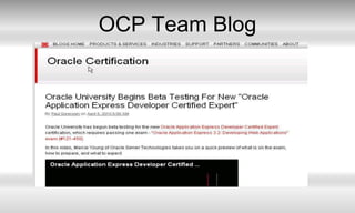OCP Team Blog