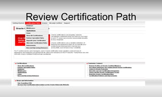 Review Certification Path