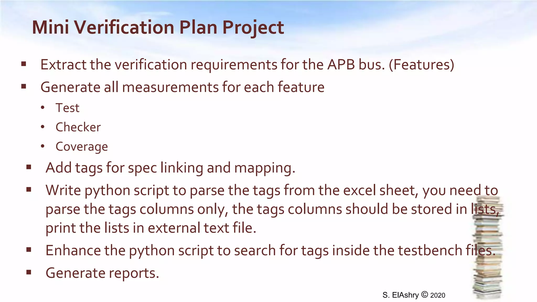 verification_planning_systemverilog_uvm_2020 | PPT