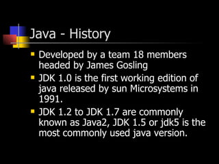 sravan java Session1 | PPT