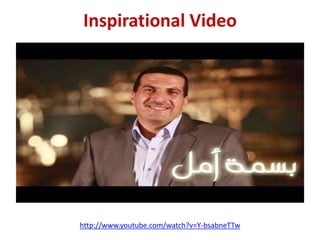 Inspirational Video
http://www.youtube.com/watch?v=Y-bsabneTTw
 
