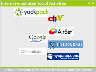 Internet-mediated Social Activities 