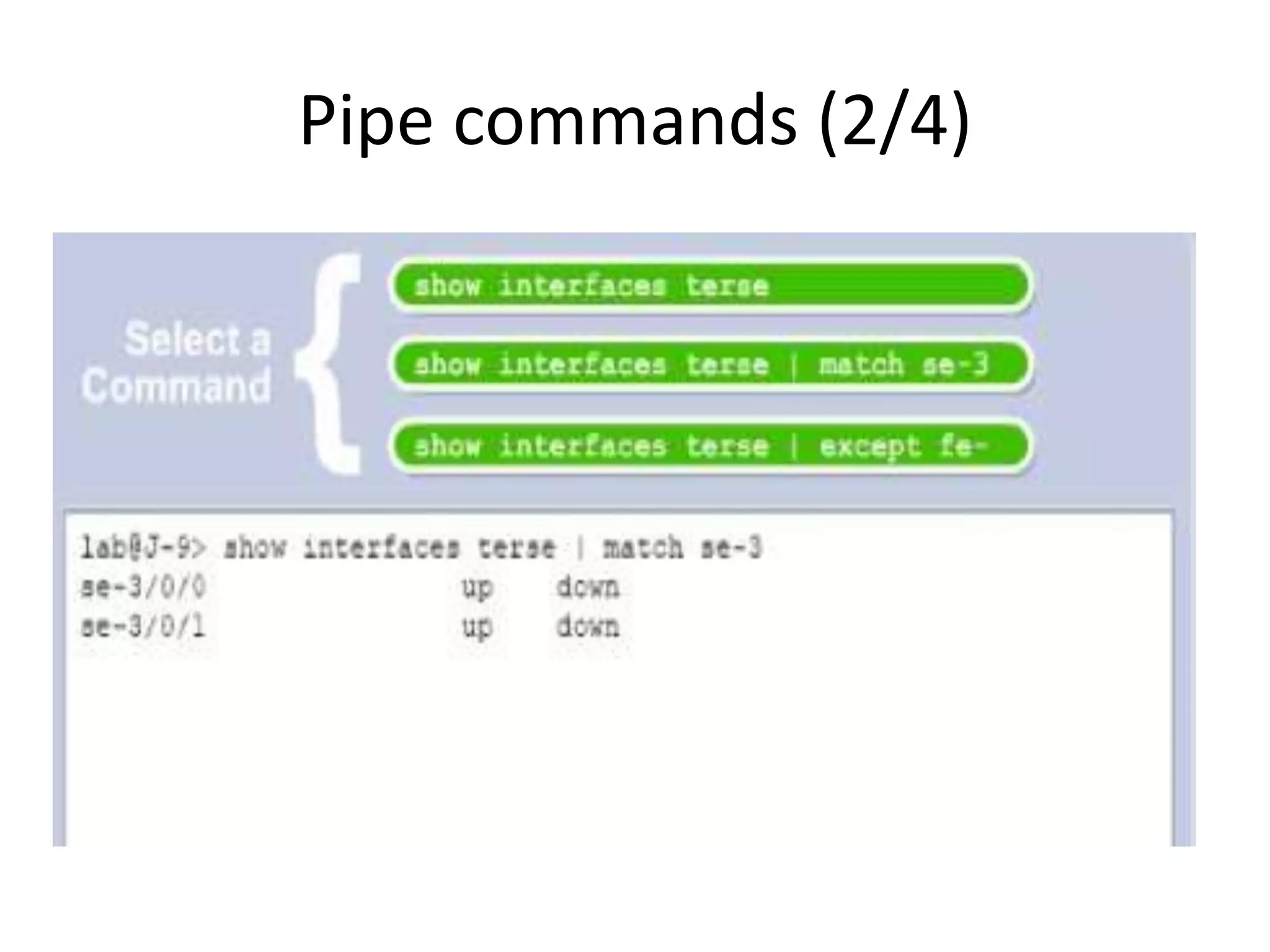 Pipe commands (2/4)
 
