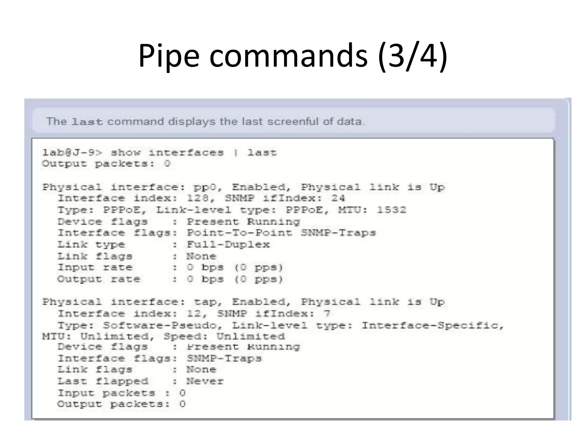 Pipe commands (3/4)
 