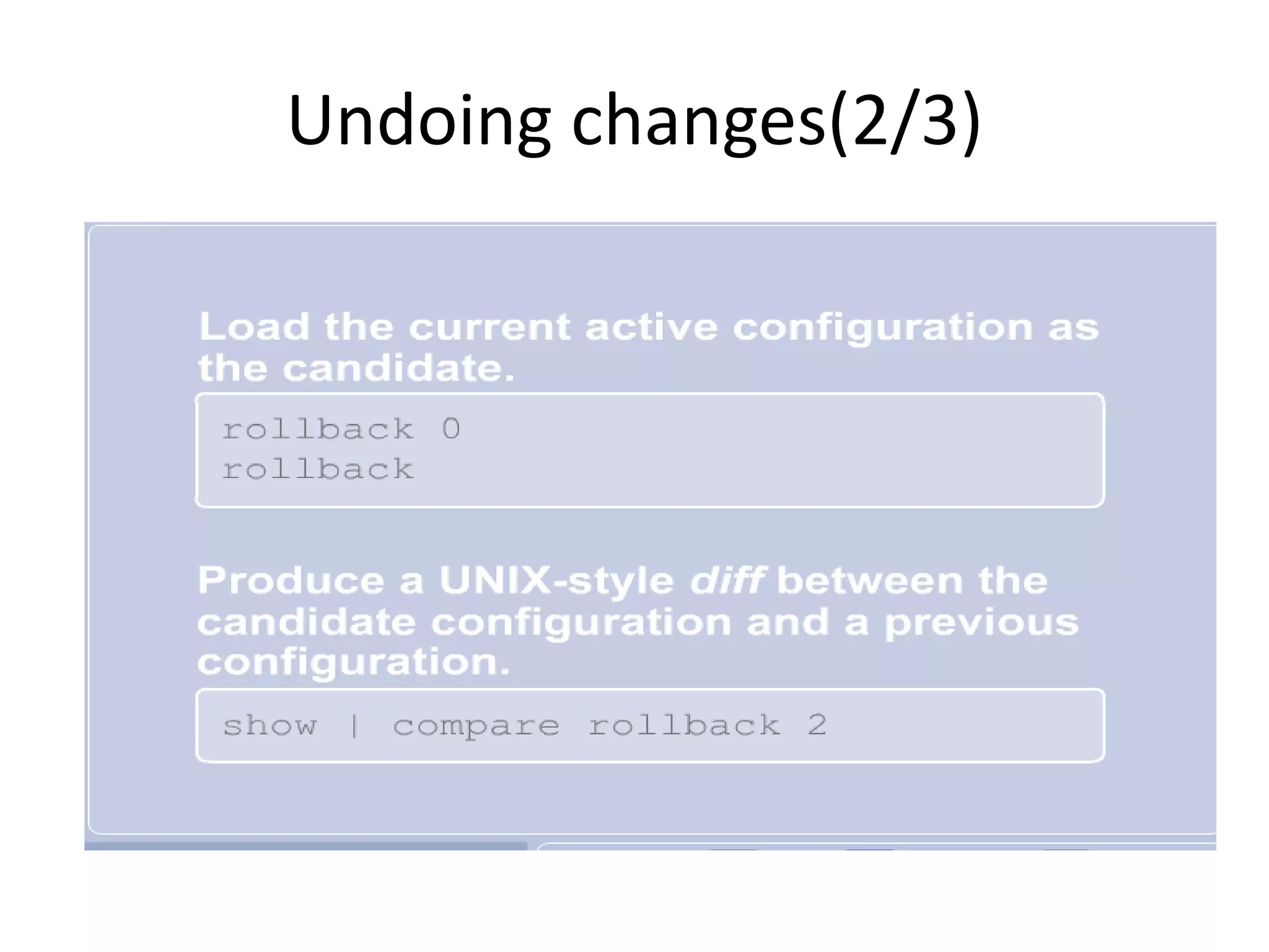 Undoing changes(2/3)
 