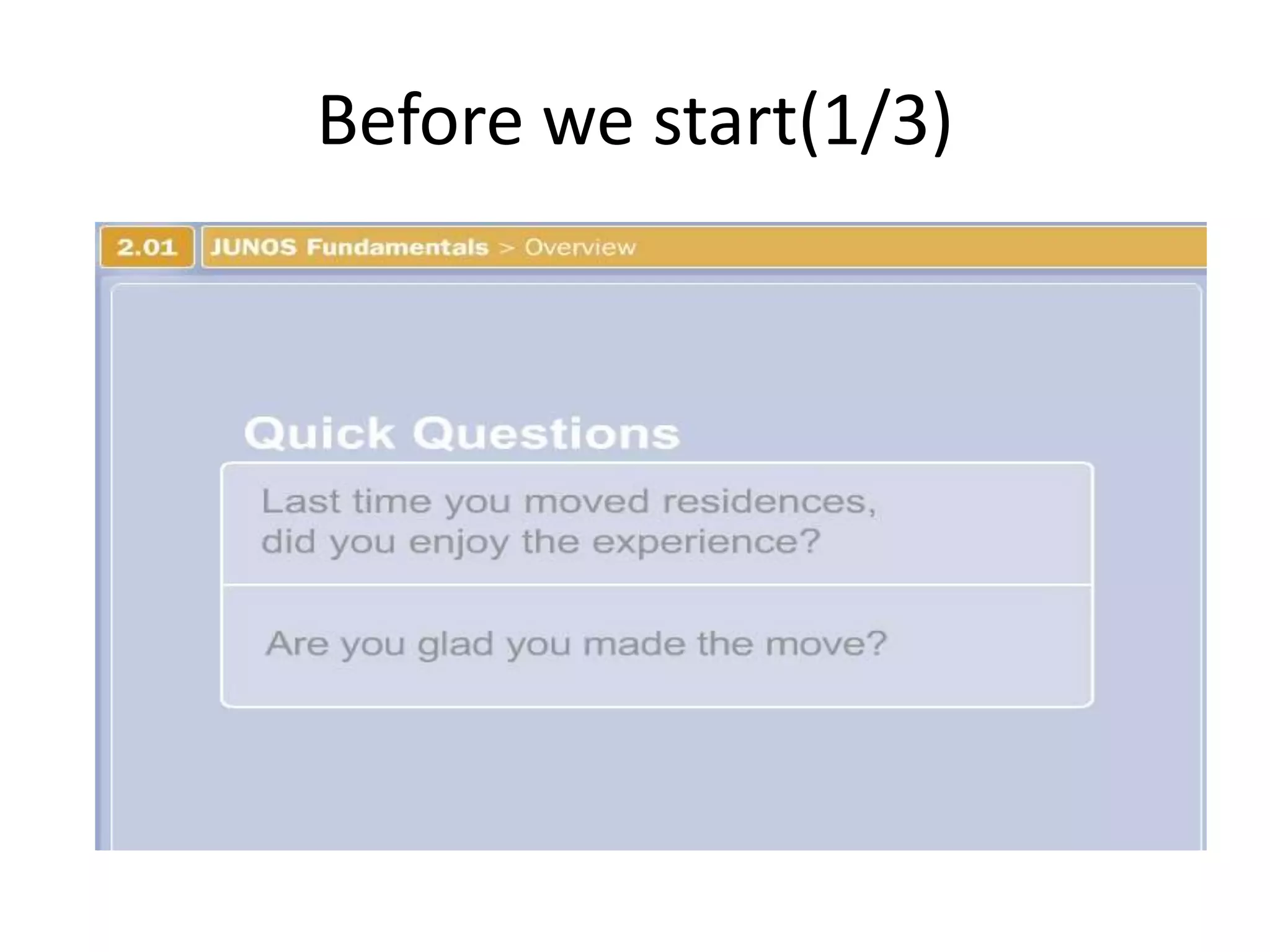 Before we start(1/3)
 