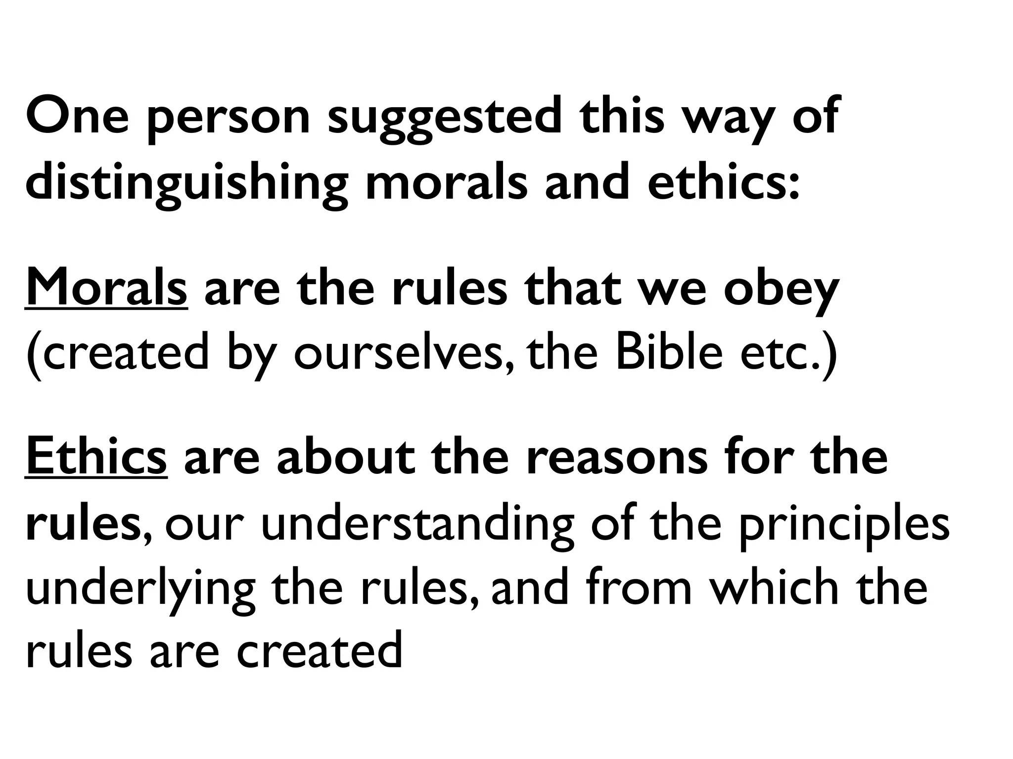 Can Christians drink alcohol?
How did you reach your conclusion?
Scott Rae suggests the following model
for making ethical decisions.
 