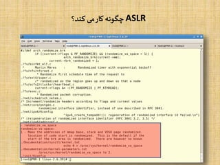 ASLR‫کند؟‬ ‫می‬‫کار‬ ‫چگونه‬
 