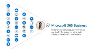 Empower your team, safeguard your business,
and simplify IT management with a single
solution, purpose-built for your business.
Office 365
$$
Microsoft 365 Business
 