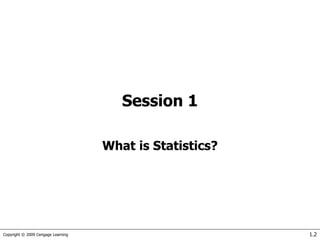 Introduction to statistics & data analysis | PPT
