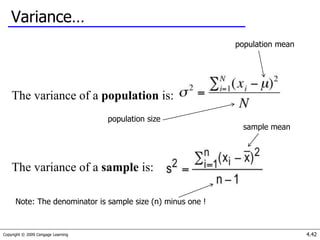 Introduction to statistics & data analysis | PPT
