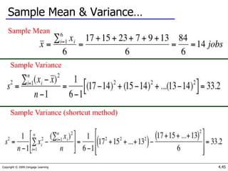 Introduction to statistics & data analysis | PPT