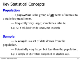 Introduction to statistics & data analysis | PPT