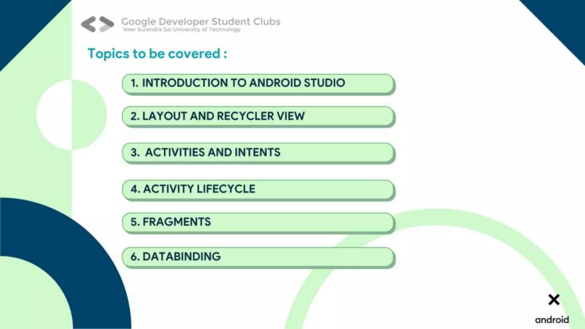 Android Study Jam Session 1