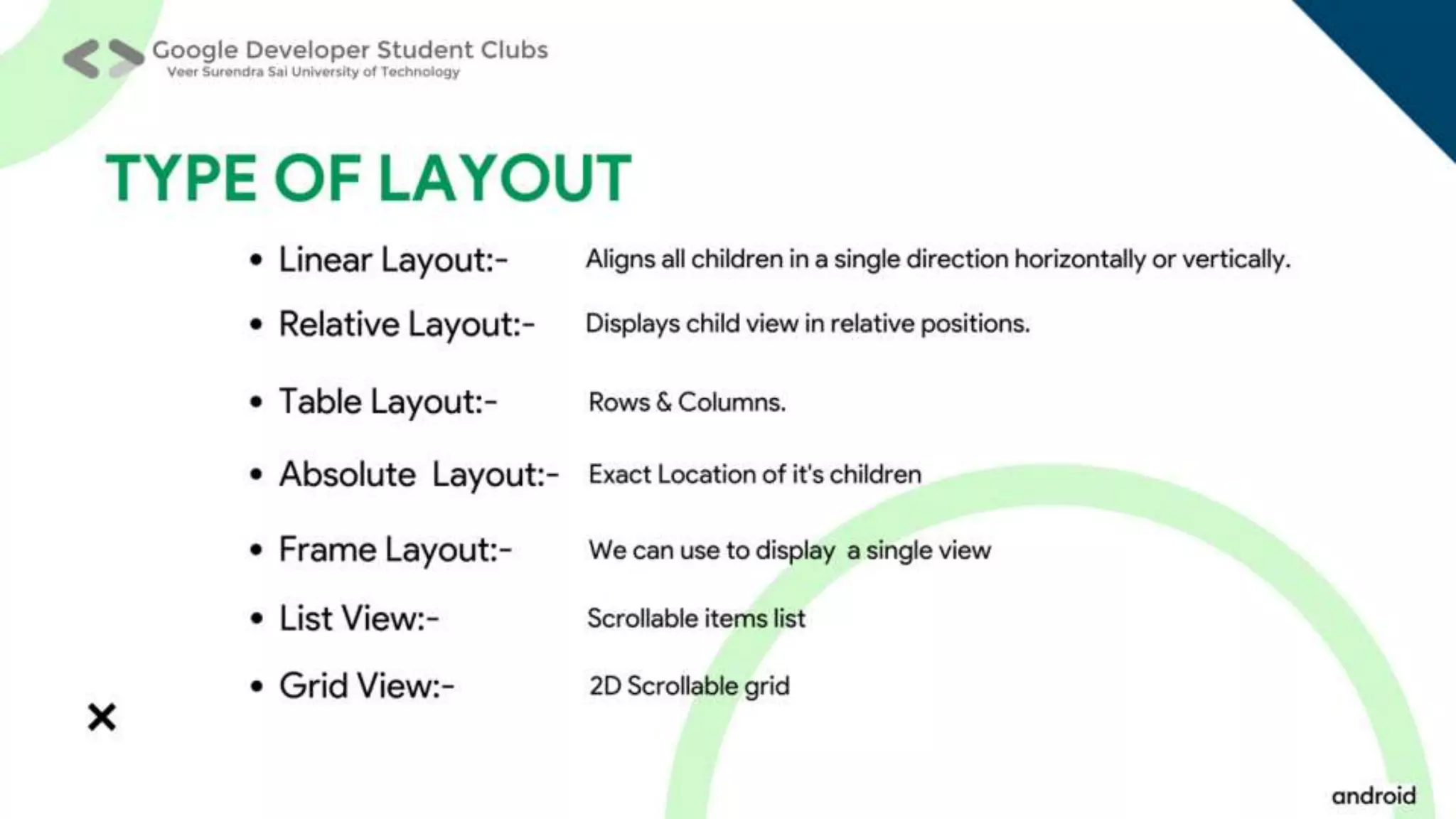 Android Study Jam Session 1