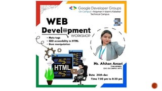 Web Development basics with HTML,CSS, Js | PPT