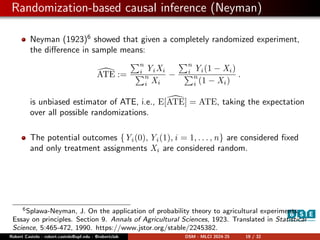 Machine Learning and Causal Inference: Foundations and Applications in ...