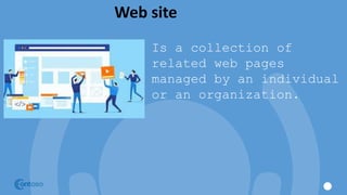 Web site
Is a collection of
related web pages
managed by an individual
or an organization.
 
