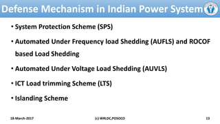 Defence mechanism in power system | PPT
