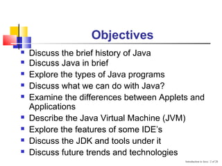 introduction to java-final with Unit Nexus | PPT
