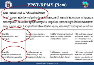 PPST-RPMS (New)
DEPARTMENT OF EDUCATION
 