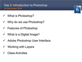 Session 1 photoshop overview | PPTX