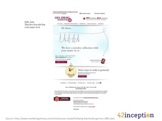 Source: http://www.marketingsherpa.com/article/case-study/helzberg-diamonds-garners-288-sales
 