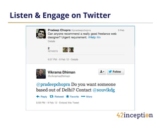 Listen & Engage on Twitter
 