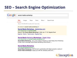 SEO – Search Engine Optimization
 