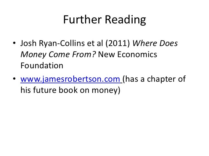 Ecological Economics Session 1 What Is Money